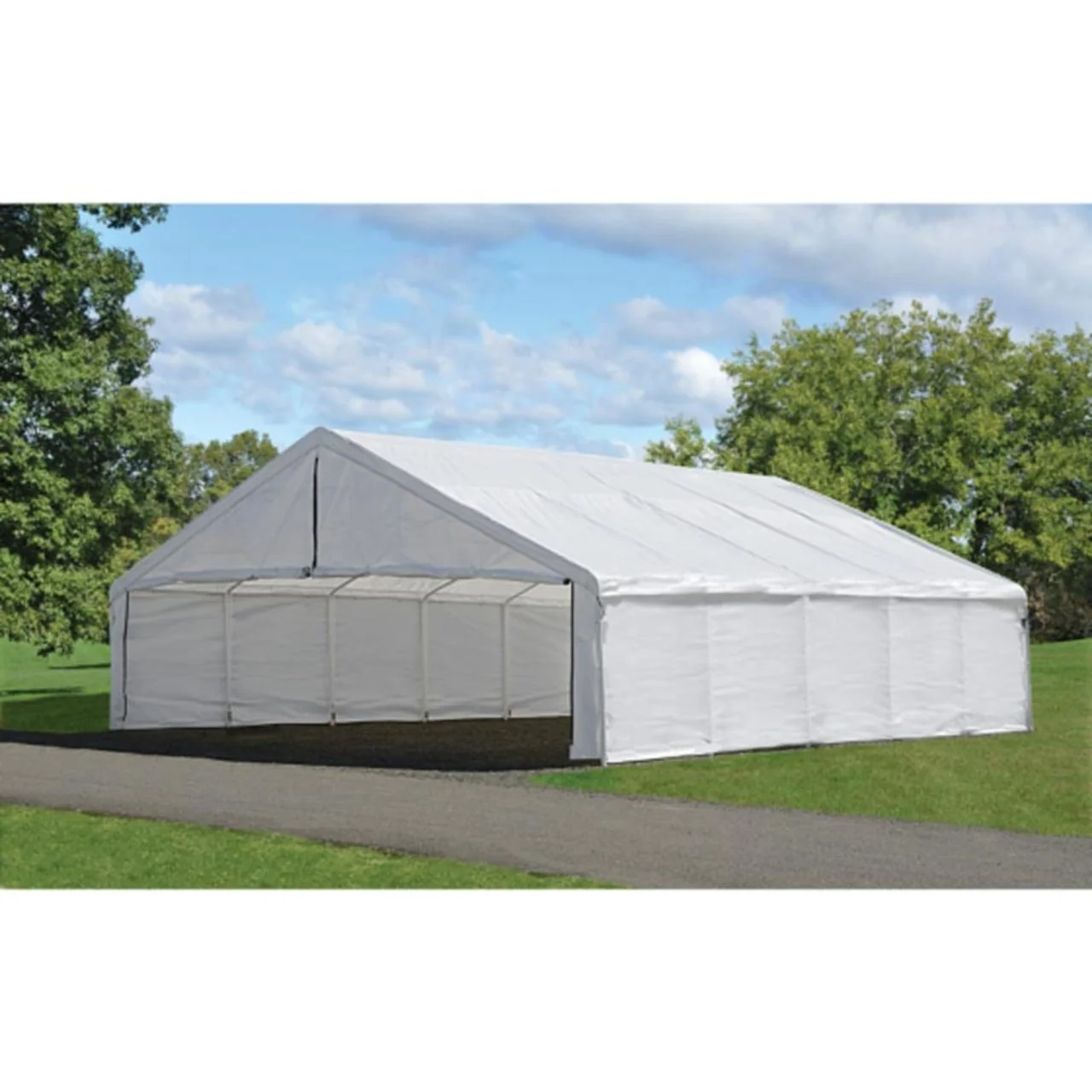 Enclosure Wall Kit ONLY for ShelterLogic UltraMax 30' x 30' - White - Image 3