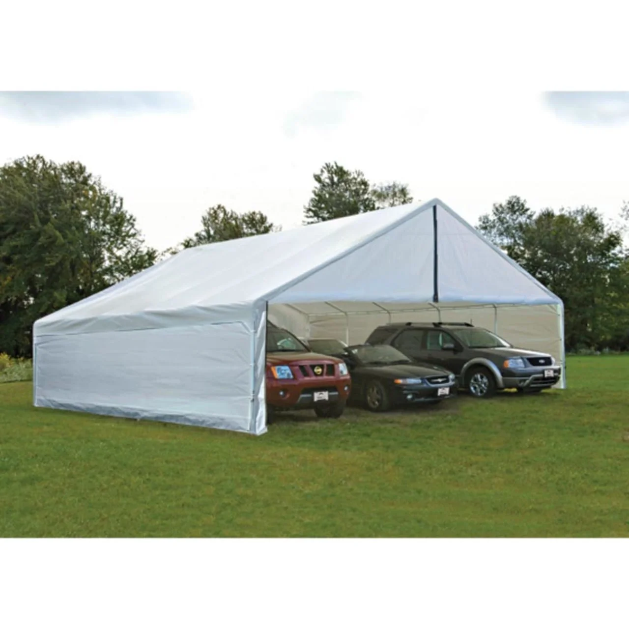 Enclosure Wall Kit ONLY for ShelterLogic UltraMax 30' x 30' - White - Image 4
