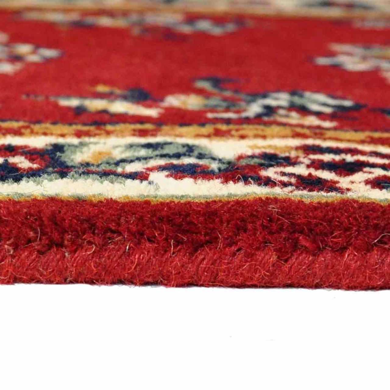 44" Rectangle Burgundy Oriental Fireplace Rug - Image 4