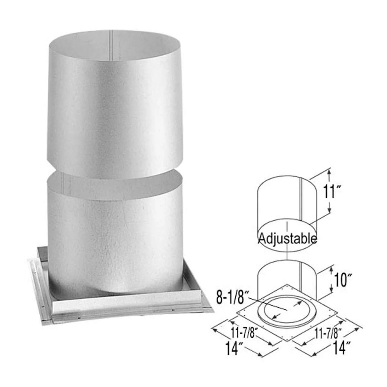 6" DuraTech Firestop Radiation Shield - 6DT-FRS - Image 2