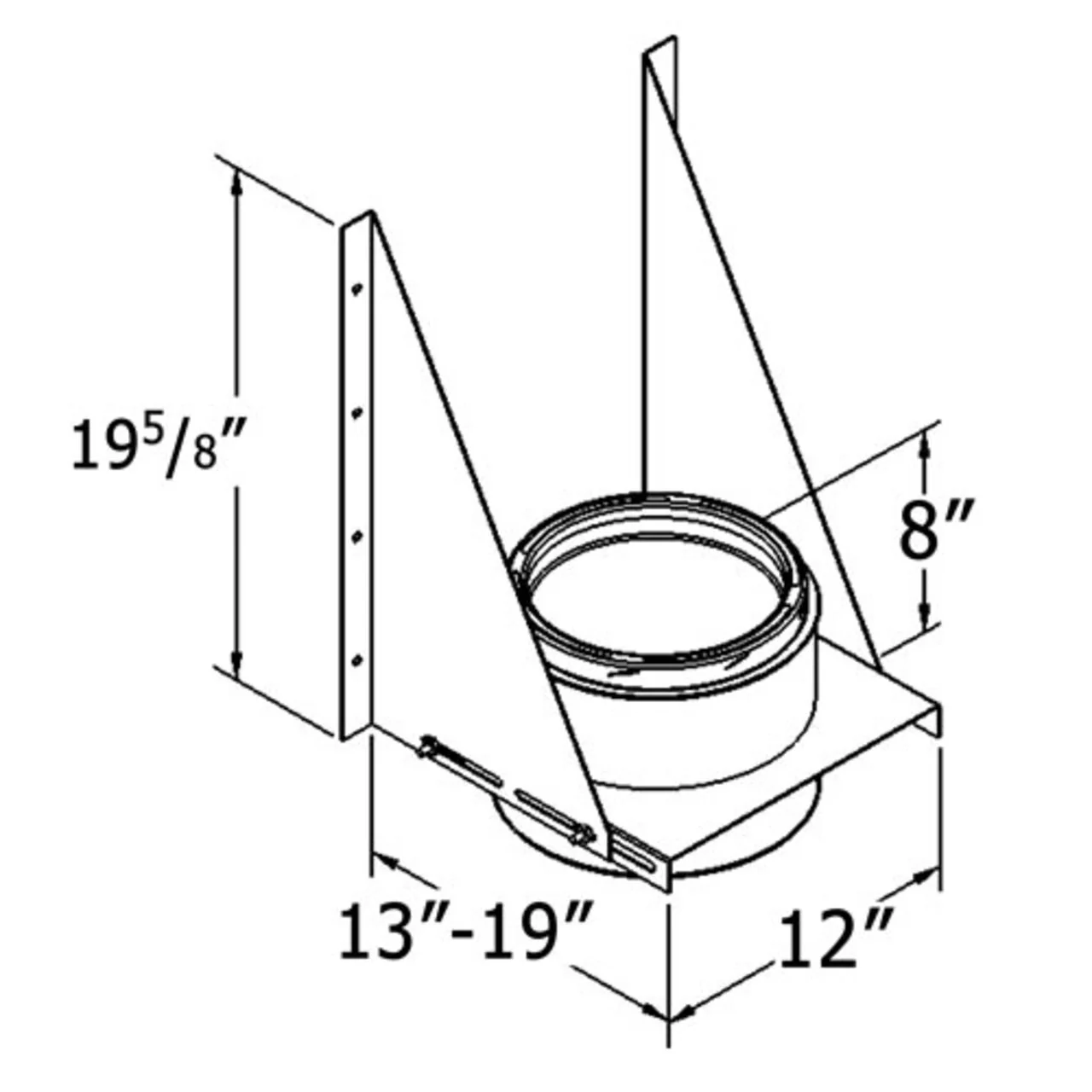 6'' Shasta Vent Thru The Wall Kit - Image 6
