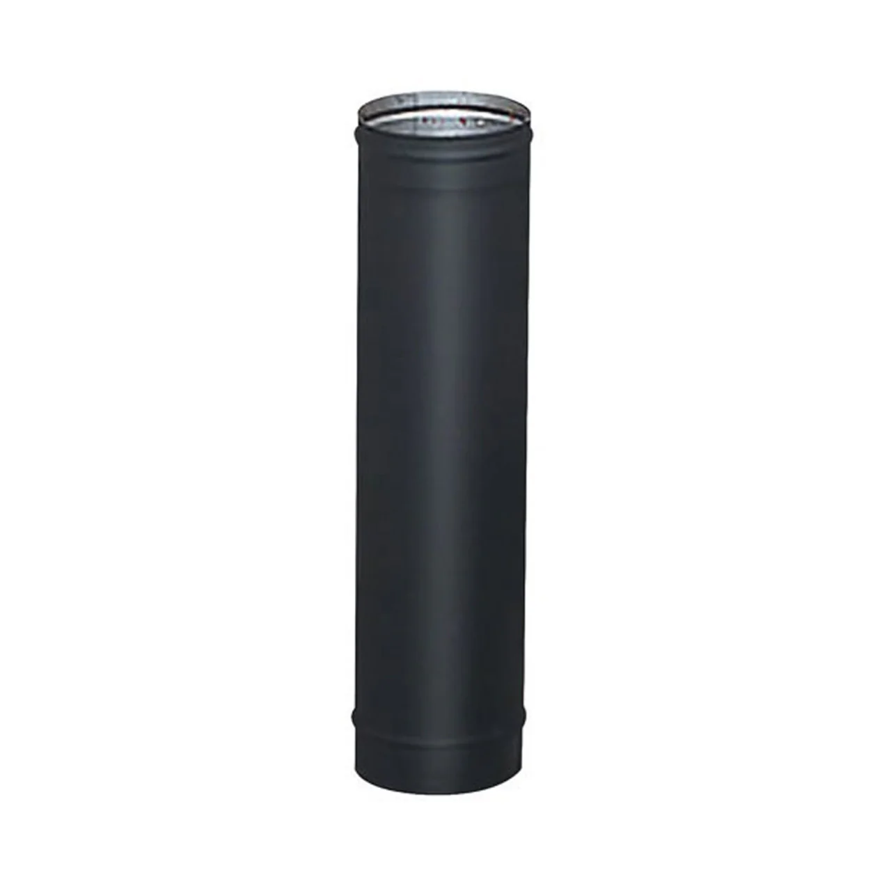 6" x 18" HeatFab Single Wall Black Stove Pipe - 2604B