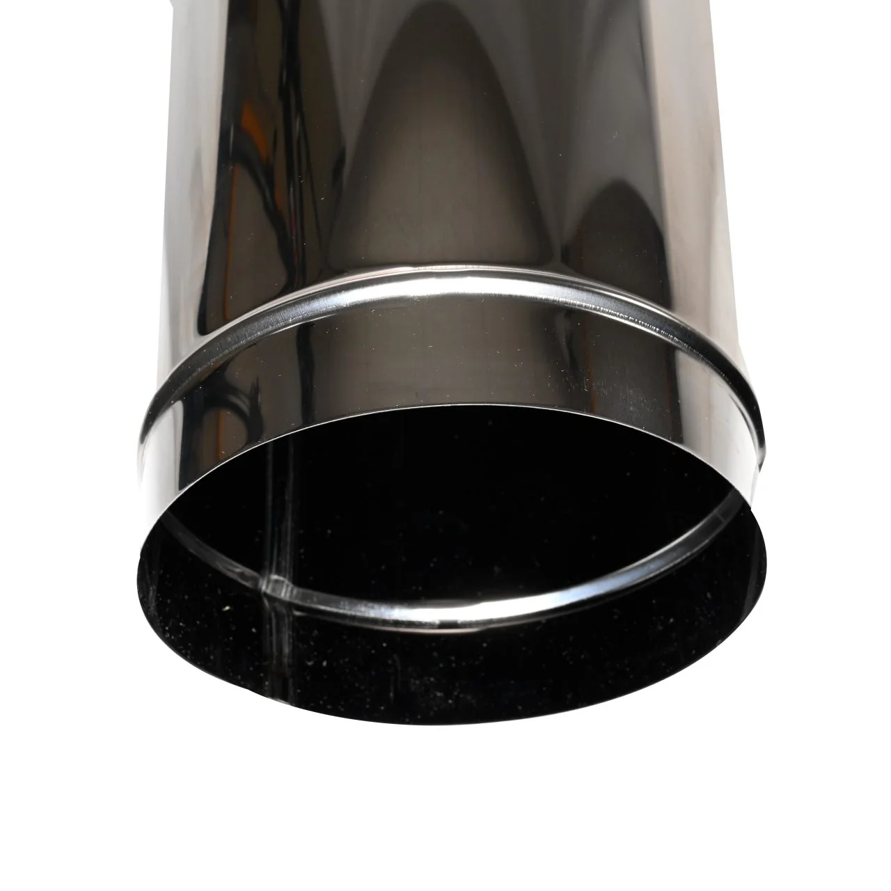6" x 48" DuraBlack Stainless Steel Single-Wall Pipe - 6DBK-48SS - Image 3