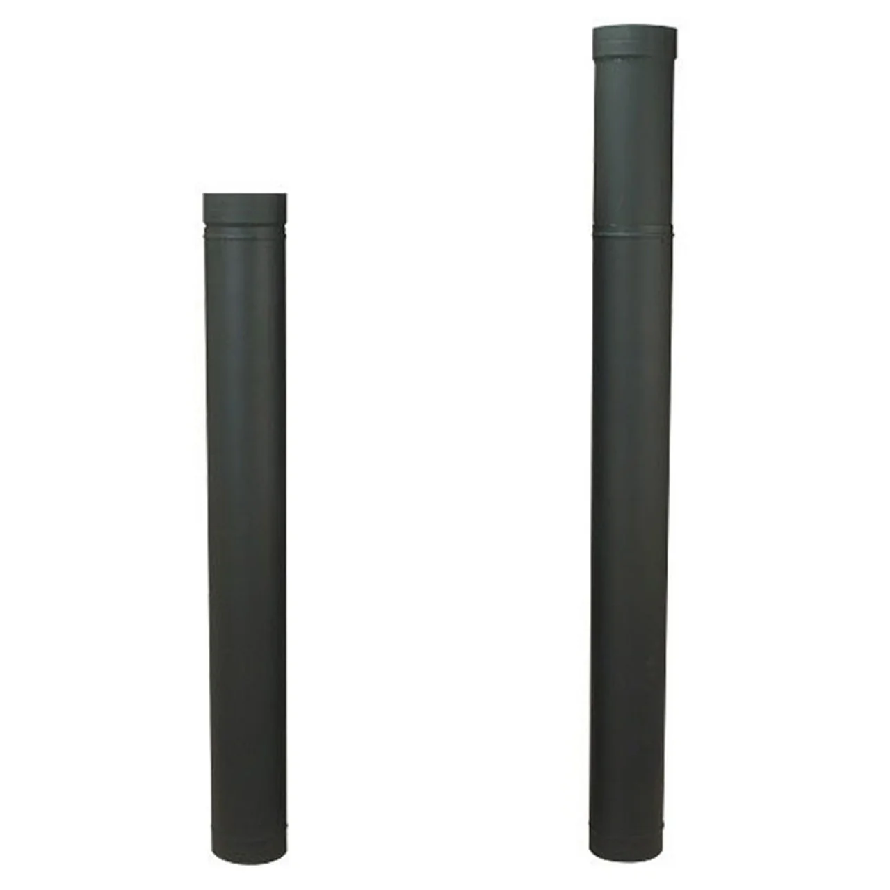 7" HeatFab 38" to 70" Adjustable Black Stovepipe - 2706B