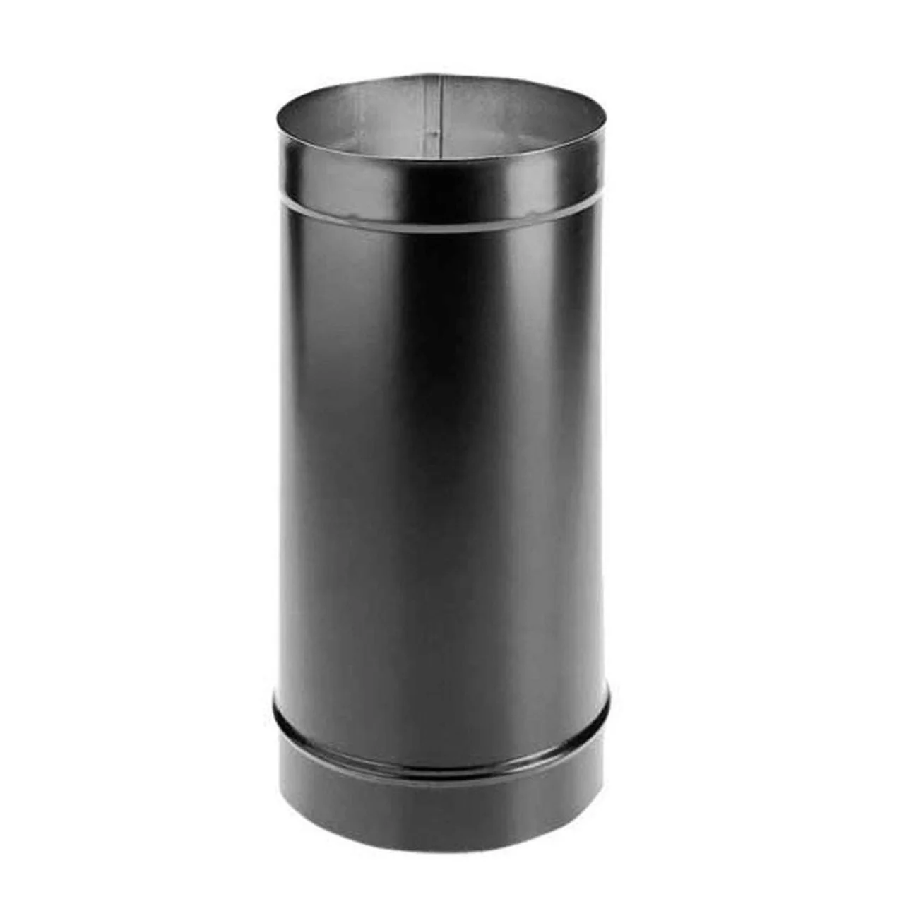 7" x 48" DuraBlack Single-Wall Black Stove Pipe - 7DBK-48