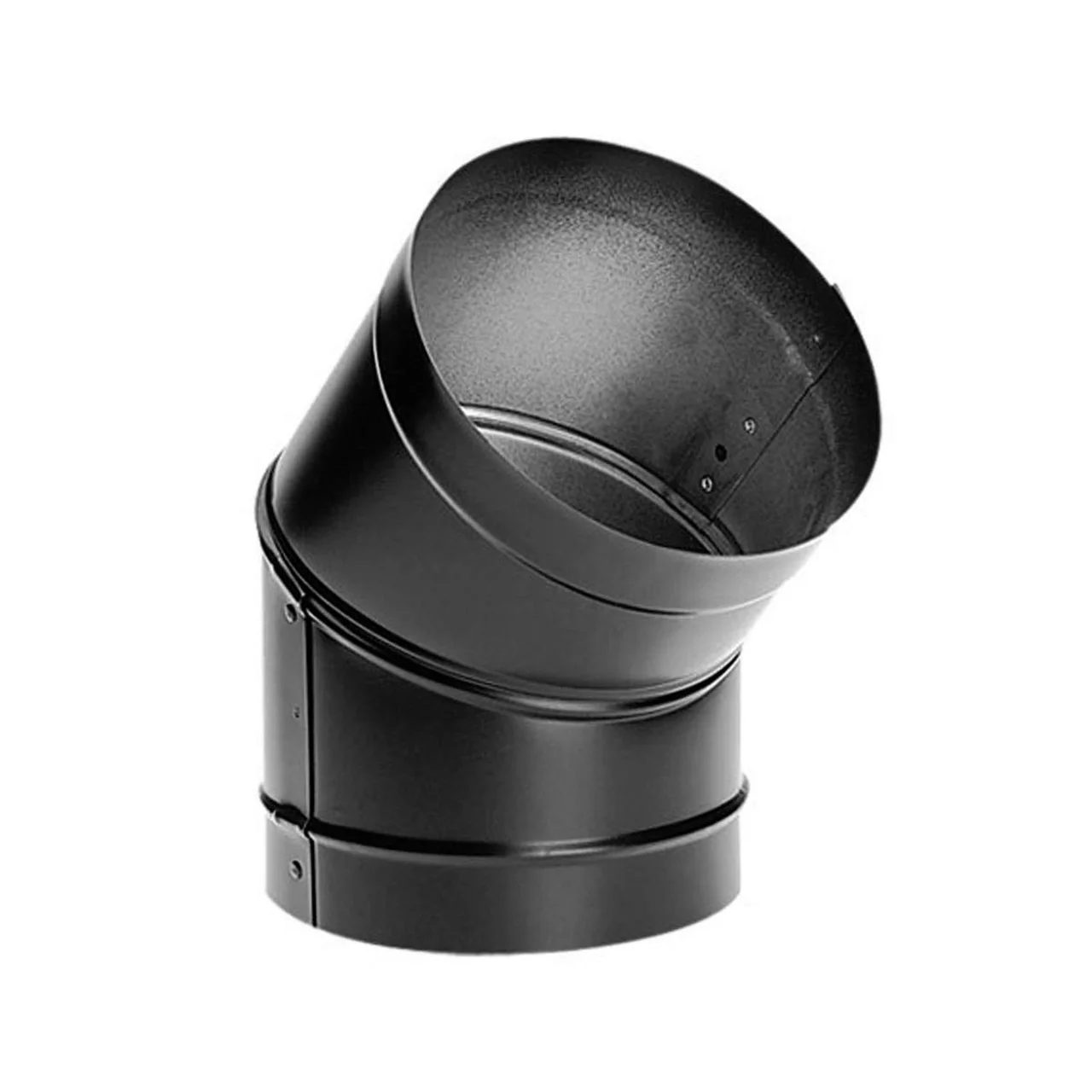 8" DuraBlack 45 Degree Black Elbow - 8DBK-E45
