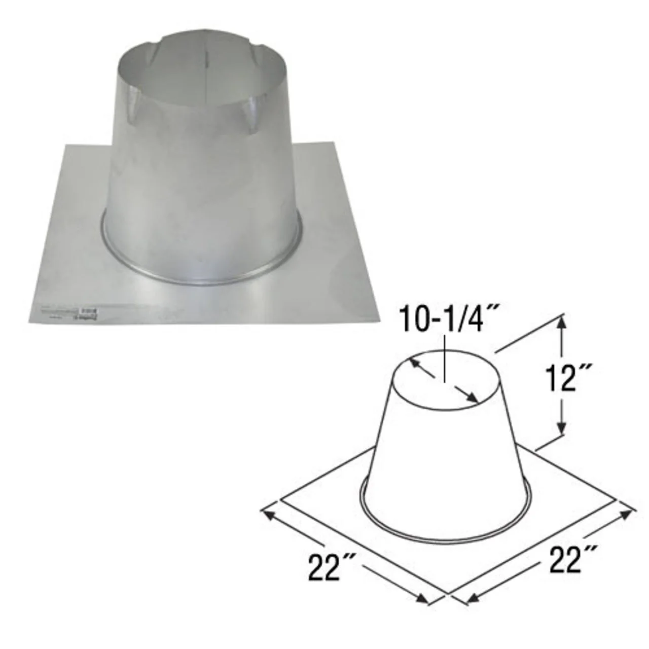 8'' DuraTech Flat Roof Flashing - 9651 - Image 2