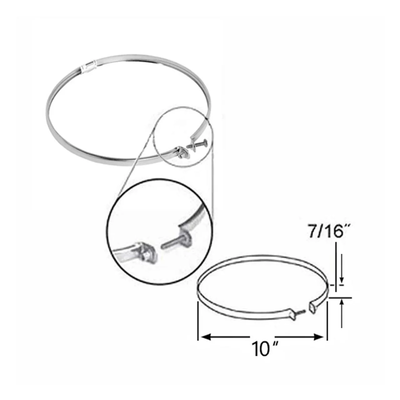 8" Locking Band - 208450 - Image 2