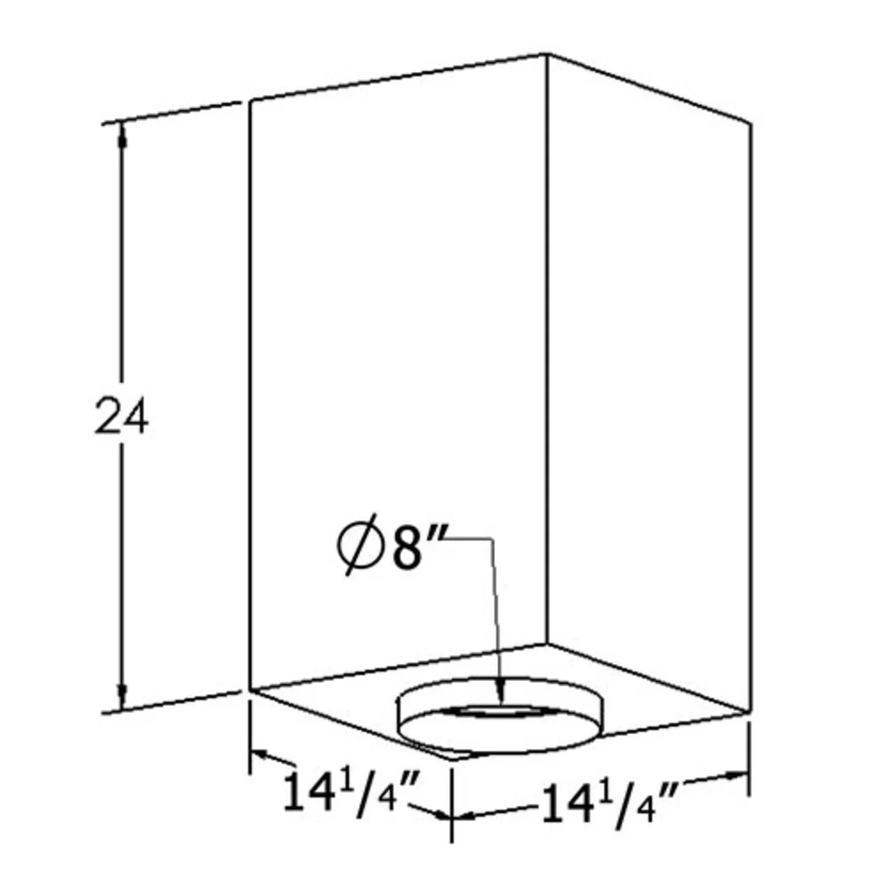8'' Shasta Vent Thru the Ceiling Kit - Image 5
