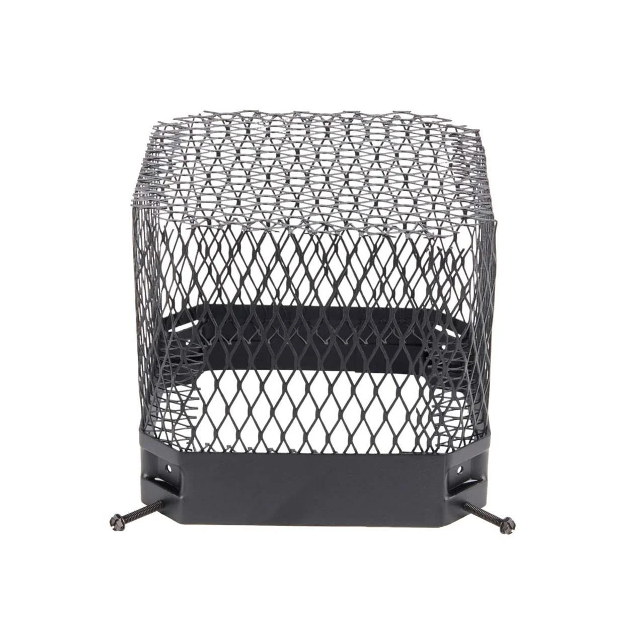 9" x 9" Black Painted Galvanized Raccoon Screen - Image 3
