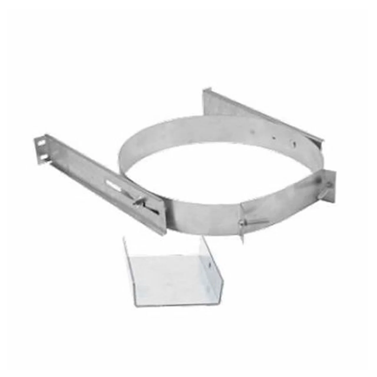 DuraTech 6"-8" Adjustable Extended Wall Strap- Stainless Steel - 6DT-AWSX-SS