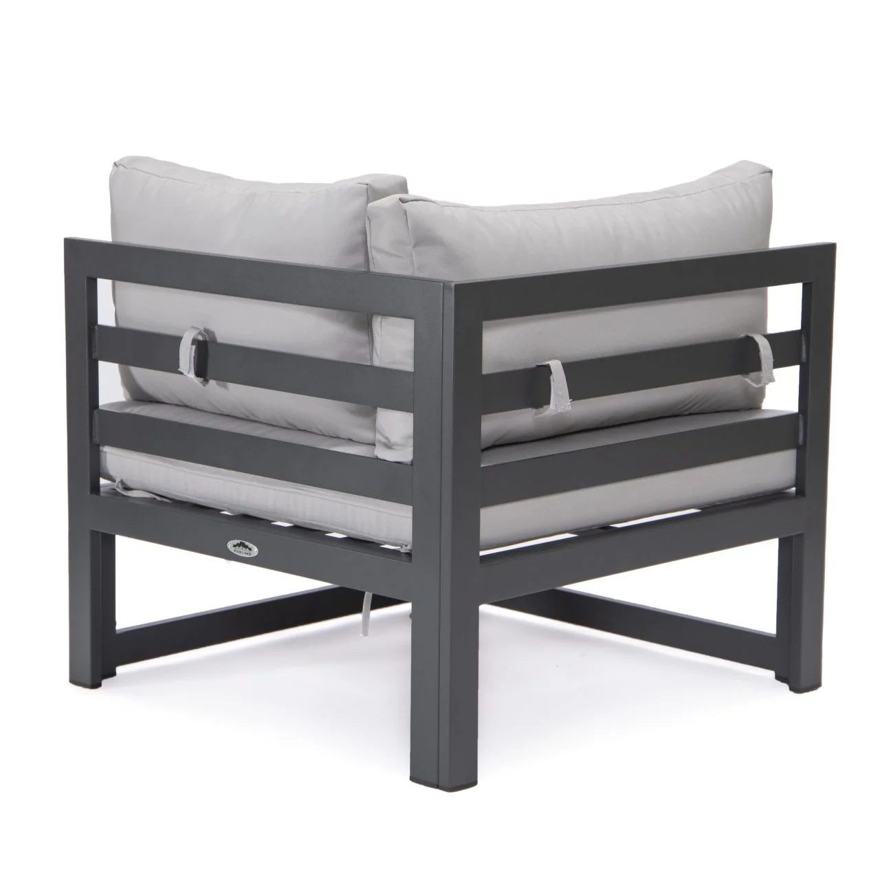 FiveOaks Dover Patio Collections Corner Sofa in Light Gray - Image 4