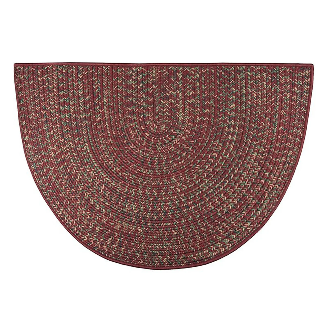 Goods of the Woods 4' Half Round Rug, Braided 48" x 27" - Image 2