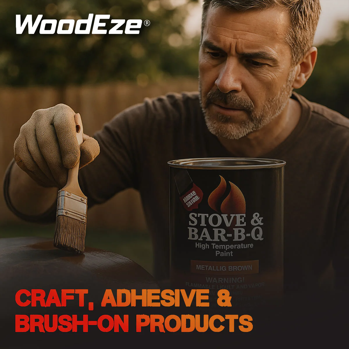 Stove & Bar-B-Q High Temperature Paint - Goldenfire Brown - 16 oz - Image 7