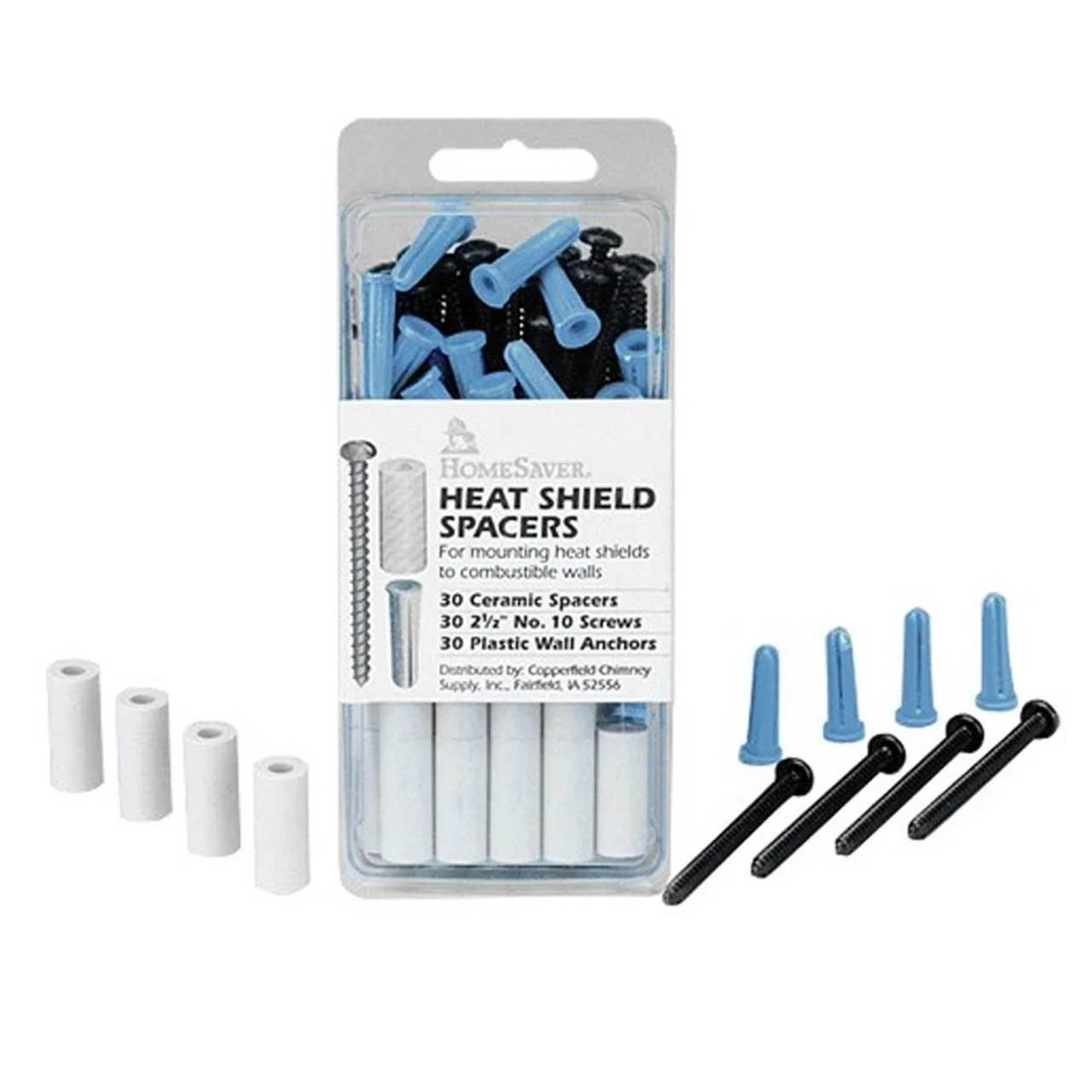 HomeSaver Heat Shield Screws and Spacers Pack of 30 - Image 2