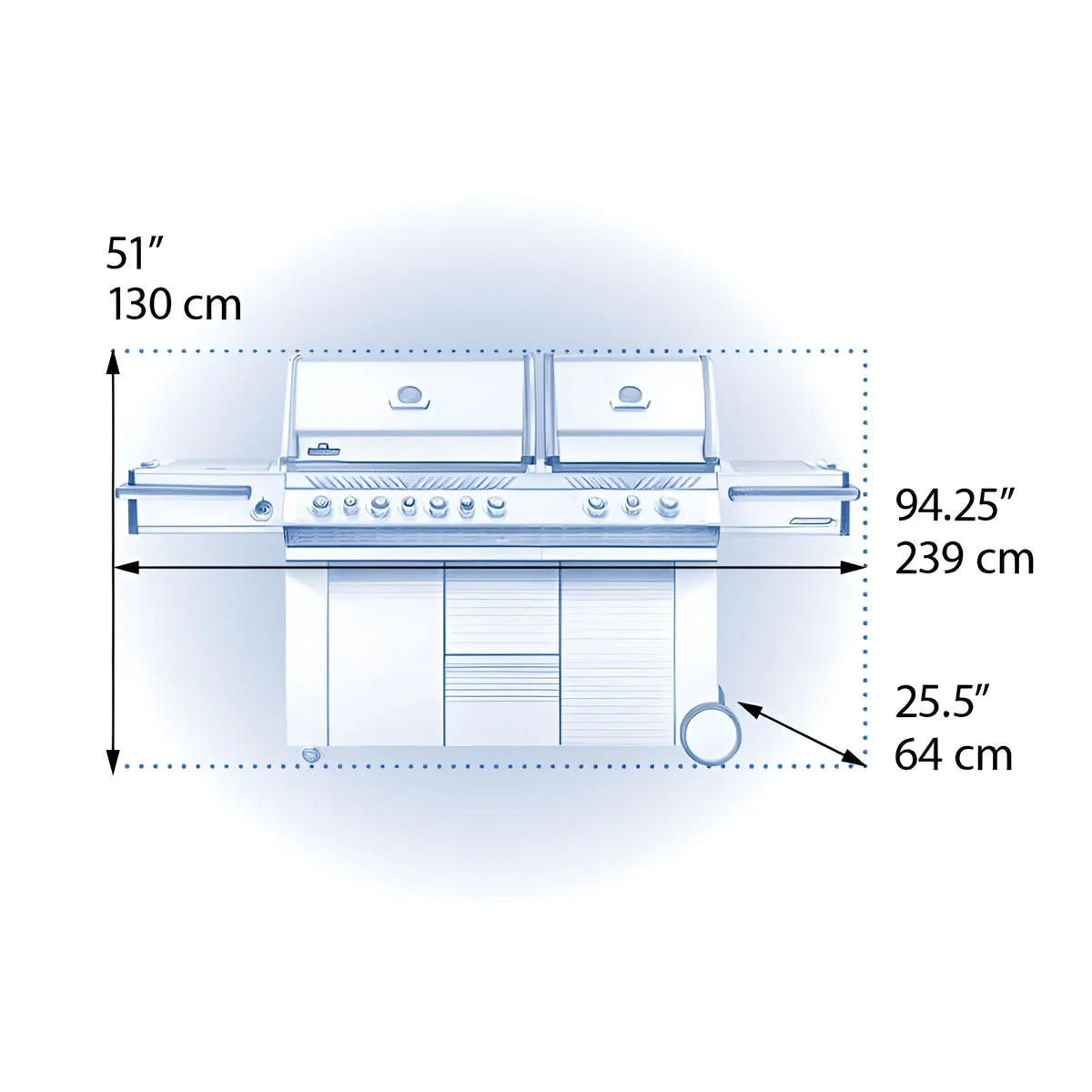 Napoleon Prestige PRO™ 825 Gas Grill with IR Rear & Bottom Burners, and Power Side Burner - PRO825RSBINSS-3/PRO825RSBIPSS-3 - Image 4