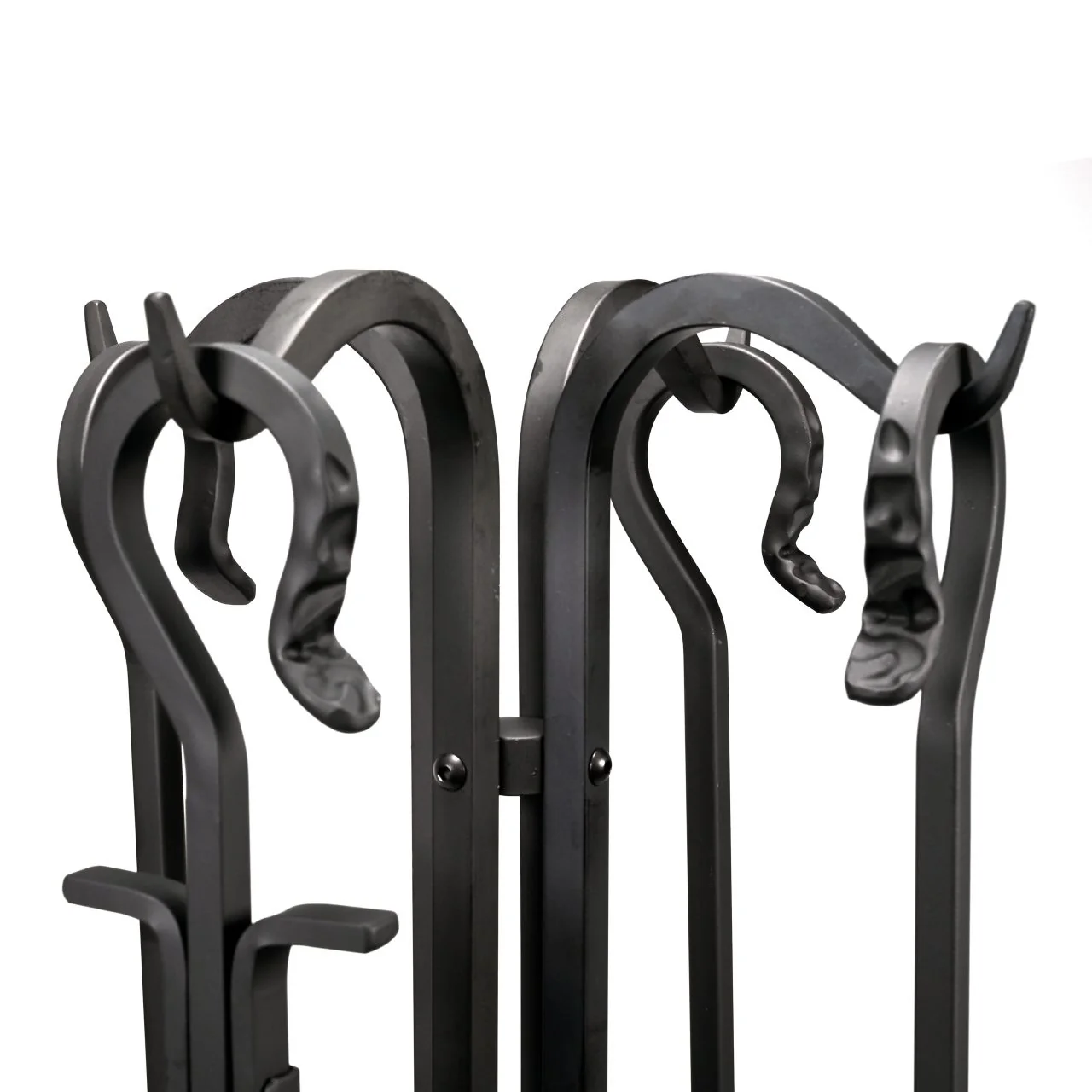 Pilgrim 5 Piece Forged Hearth Fireplace Tools - Matte Black - Image 4