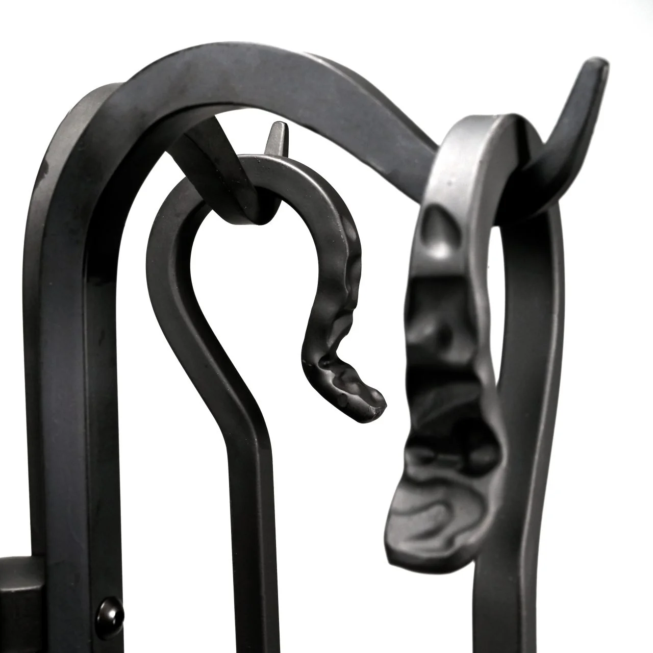 Pilgrim 5 Piece Forged Hearth Fireplace Tools - Matte Black - Image 5