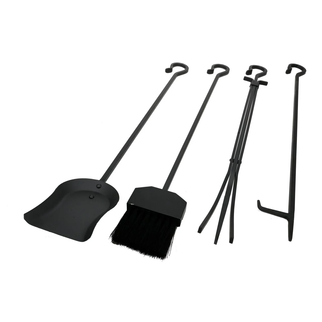 Pilgrim 5 Piece Forged Hearth Fireplace Tools - Matte Black - Image 9