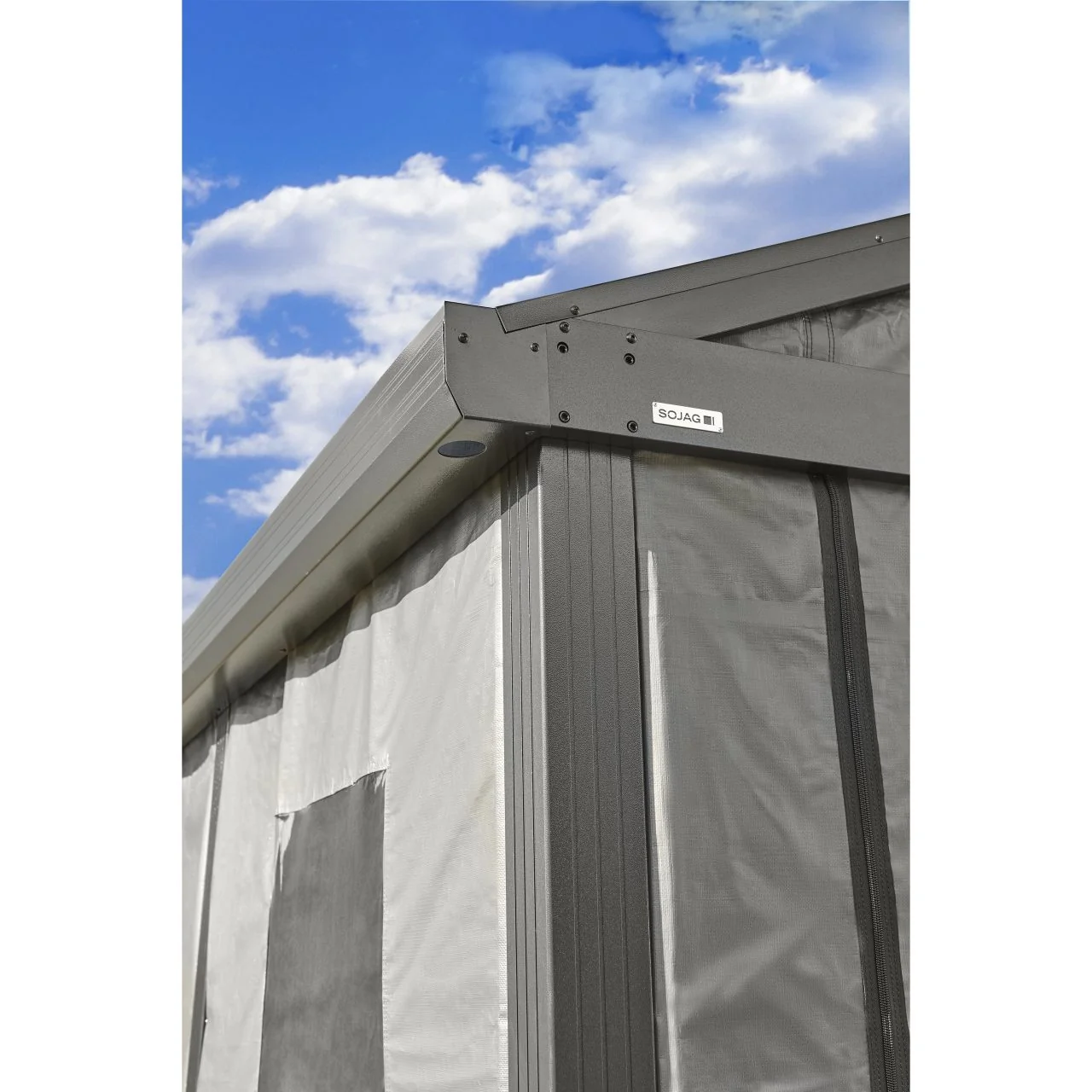 Samara 12' x 20' Carport Enclosure Kit - Gray - Image 4