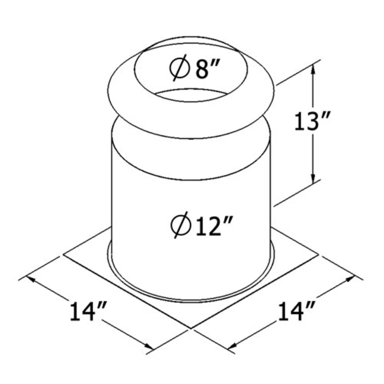 Shasta Vent 6 Inch Insulation Shield - Image 2