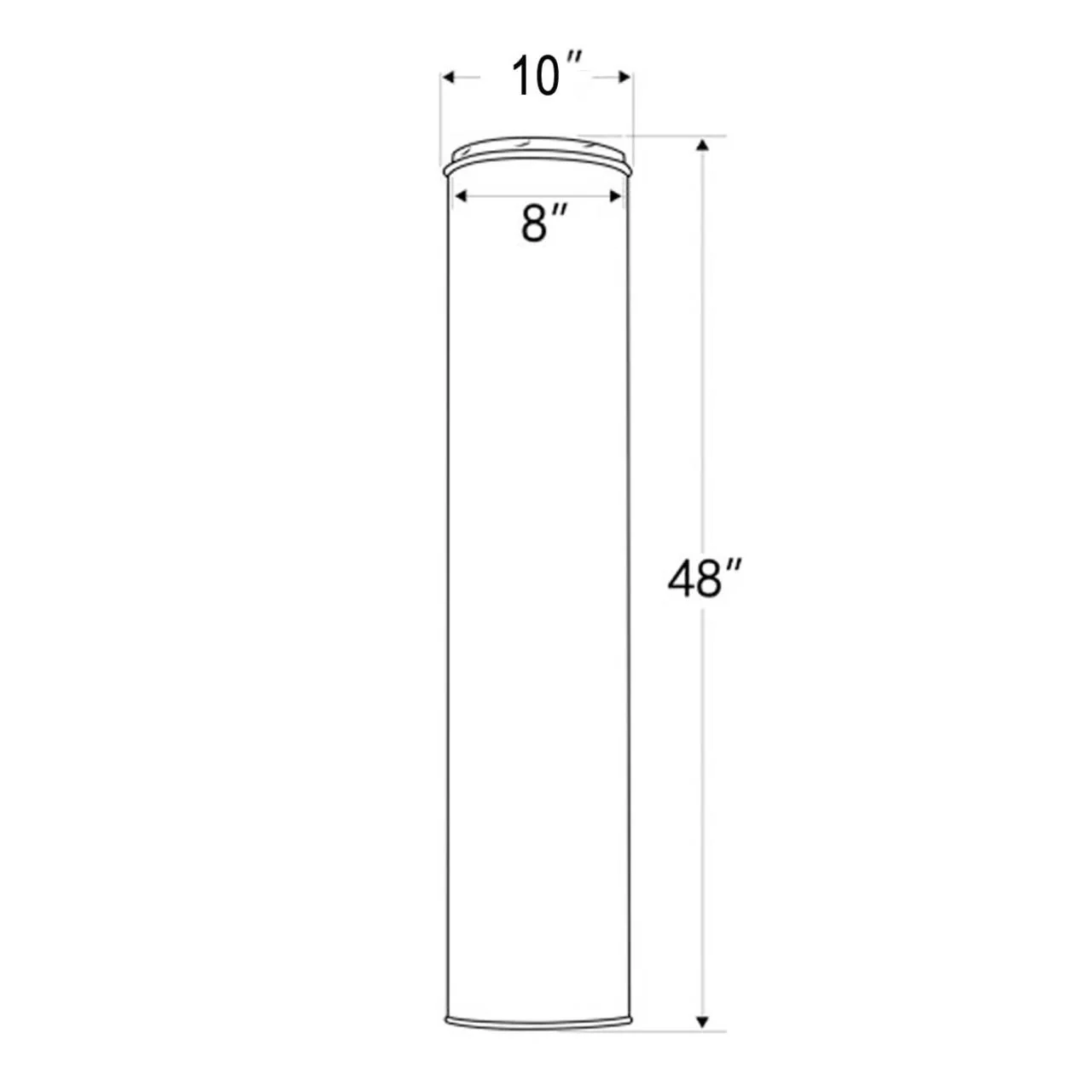 Shasta Vent 8 Inch x 48 Inch Chimney Pipe - Image 2