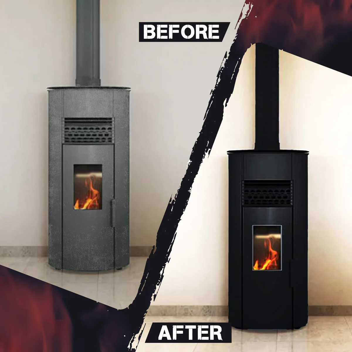 Stove Bright High Temp Paint - Metallic Black - 8109 - Image 7