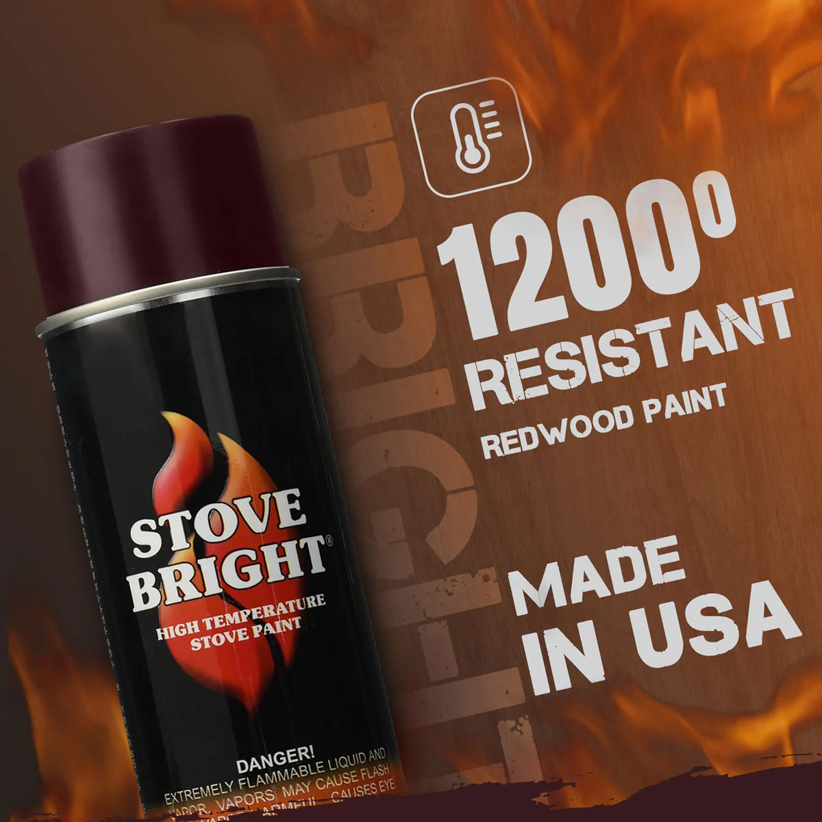 Stove Bright High Temp Paint - Redwood - 8112 - Image 3