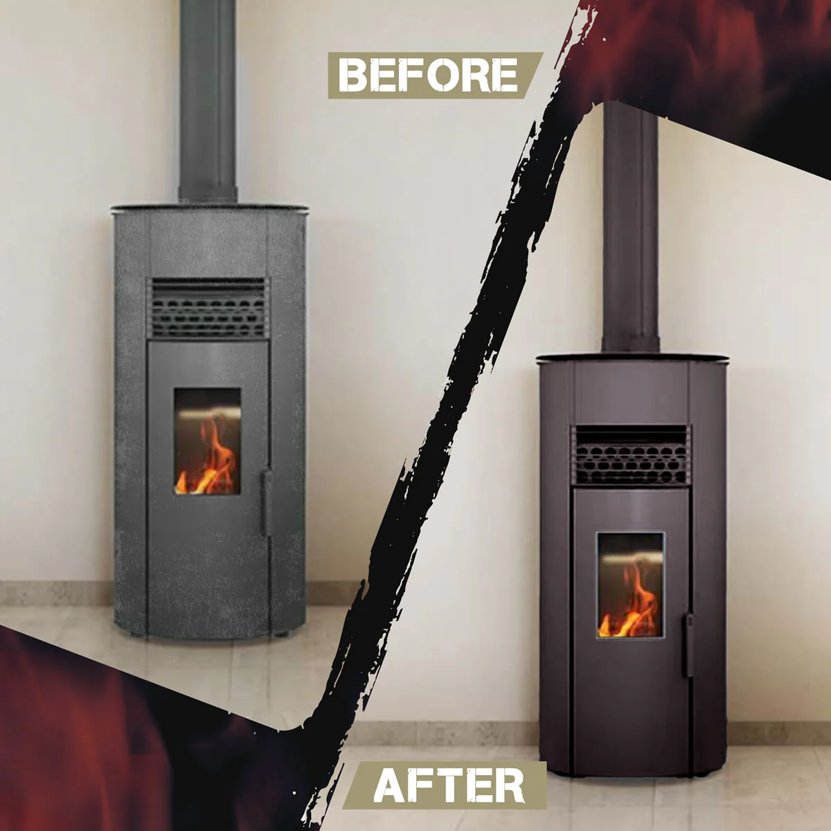Stove Bright High Temp Paint - Rich Brown Metallic - 8124 - Image 7