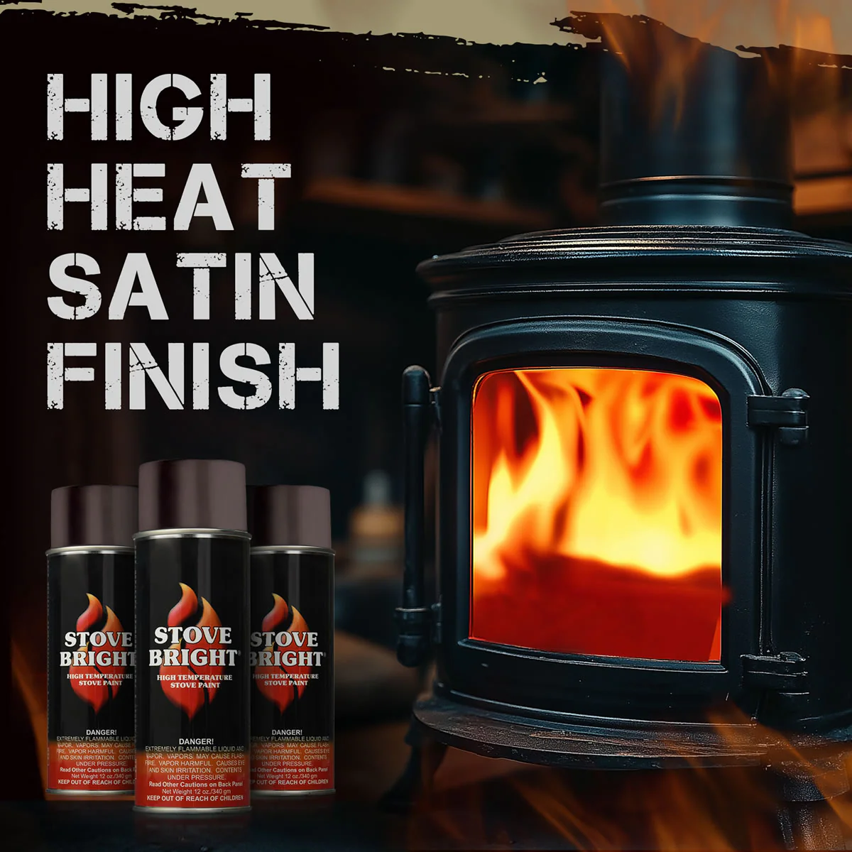 Stove Bright High Temp Paint - Rich Brown Metallic - 8124 - Image 8