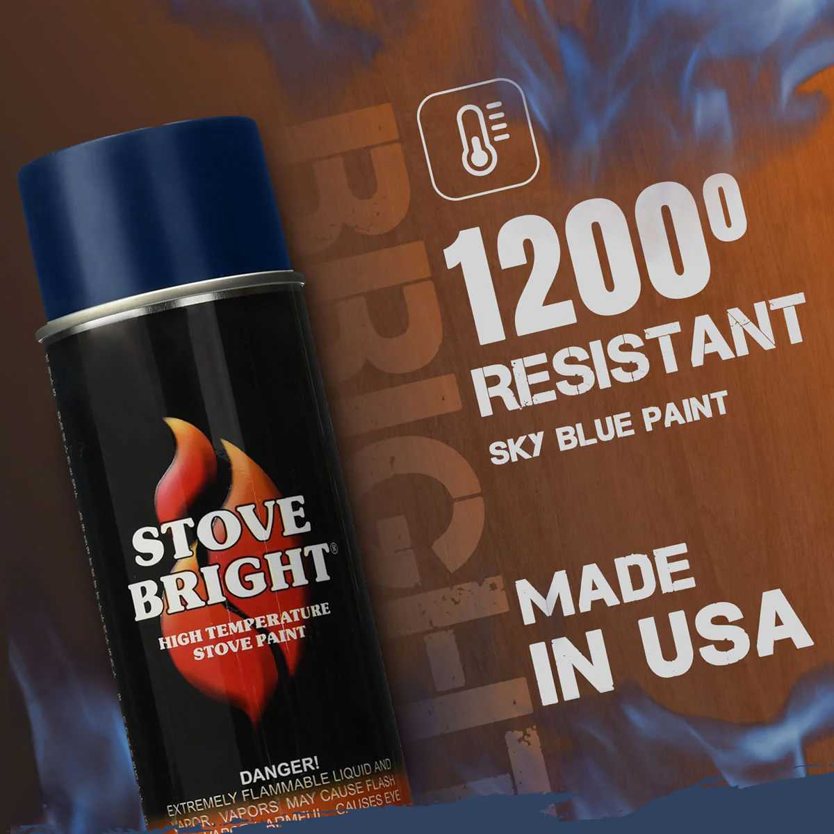Stove Bright High Temp Paint - "New Sky" Blue - 8104 - Image 3