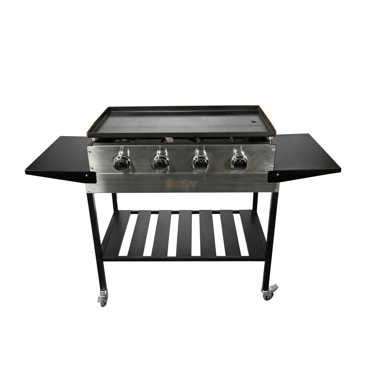 WoodEze 4-Burner Flat Top Griddle Gas Grill - Black and Stainless Steel - Image 17